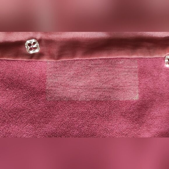 FAUX Suede Wine Colored  Duster Trench Coat XL - Picture 7 of 7